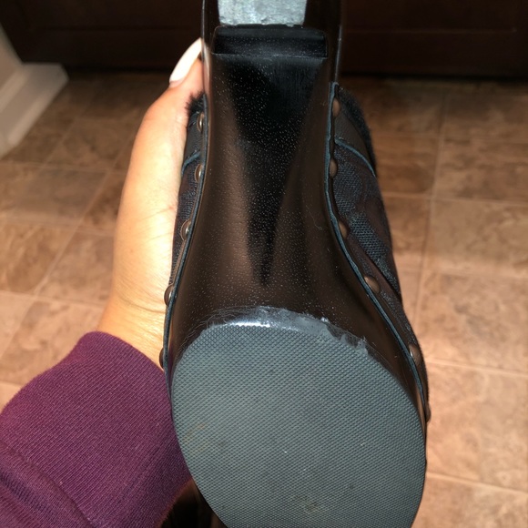 Georgia style black coach mules. Preowned. - Picture 7 of 8